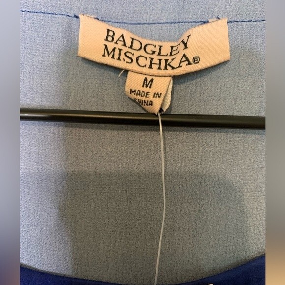 NWT Badgley Mischka 100% Mulberry Silk Blue Ombre Sleep/Lounge Set. Size Medium - Picture 7 of 10